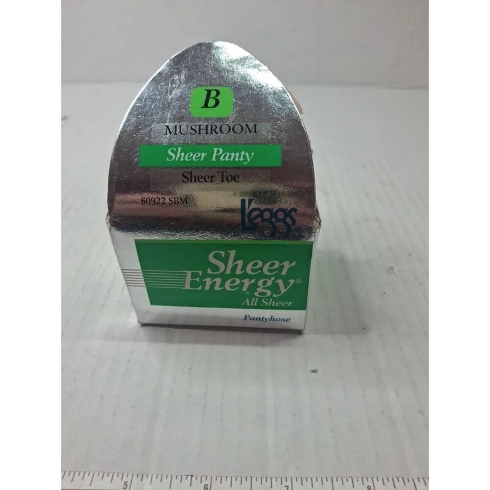 Leggs sheer energy pantyhose Mushroom vtg